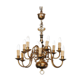 Chandelier style Dutch copper 10 lights
