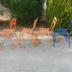 Set of 4 chairs tivoli chairs by Francisco Segarra in metal