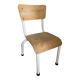 Ancienne chaise écolier enfant bois et métal