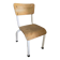 Ancienne chaise écolier enfant bois et métal