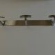 chrome bathroom hook art deco 1950