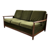 Scandinavian teak bench bed 140