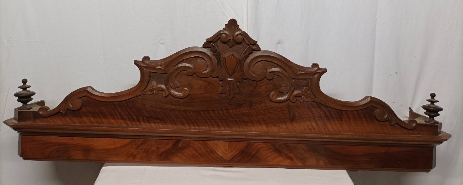 Solid wood carved pediment