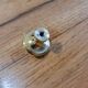 6 Polished Brass Furniture Knobs