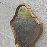 Golden mirror 34x76cm