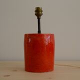 Red ceramic lamp