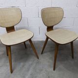 Pair of Baumann chairs No. 831 G1 "design Max Bill" 1960