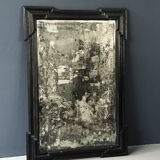 Miroir Gustavien en Bois Vintage, Années 40