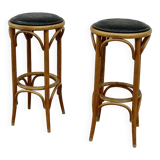 Pair of vintage bentwood bar stools