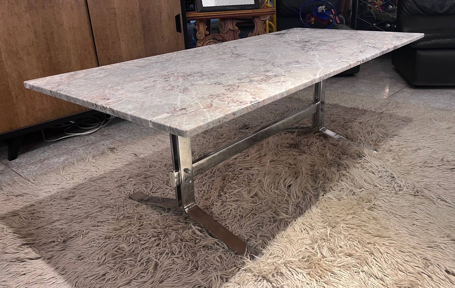 Table basse en marbre 1970