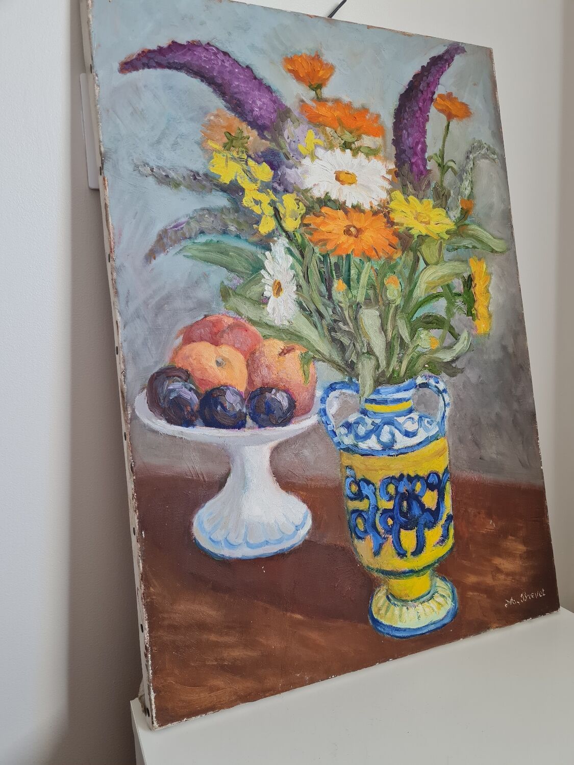 Still life flowers and fruits