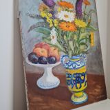 Still life flowers and fruits