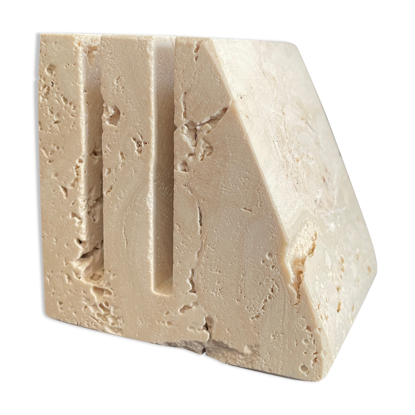 Fratelli Mannelli travertine paperweight design
