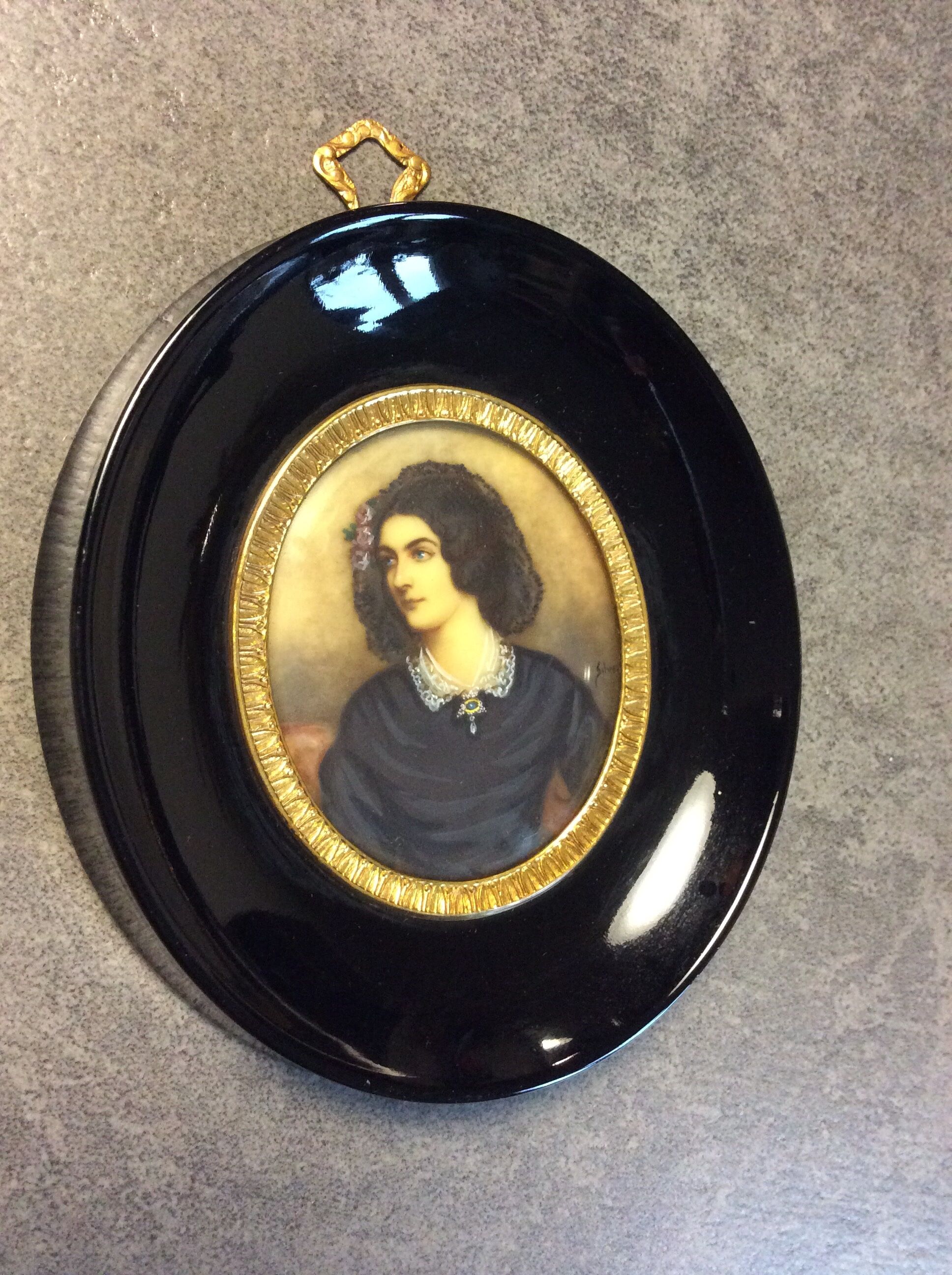 Pair of Napoleon III miniature frames