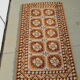 Orange geometric carpet