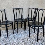 Set of wooden bistro chairs
