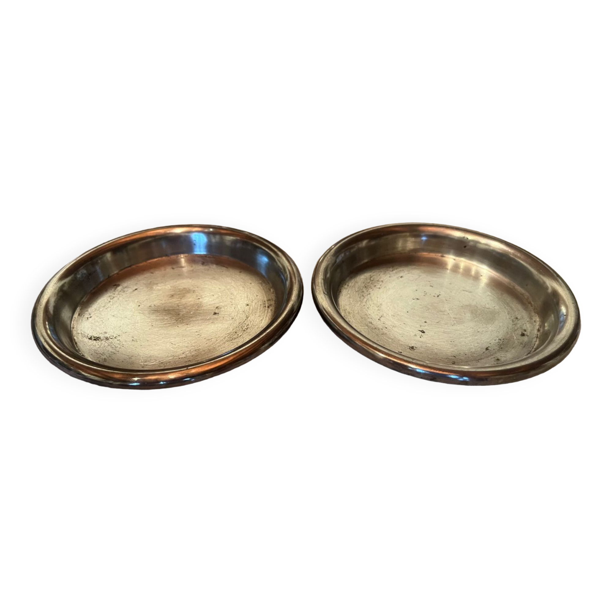 Paire de dessous de bouteilles vintage