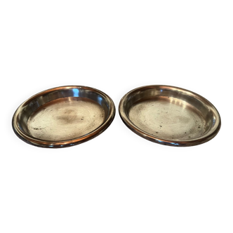 Pair of vintage bottle coasters