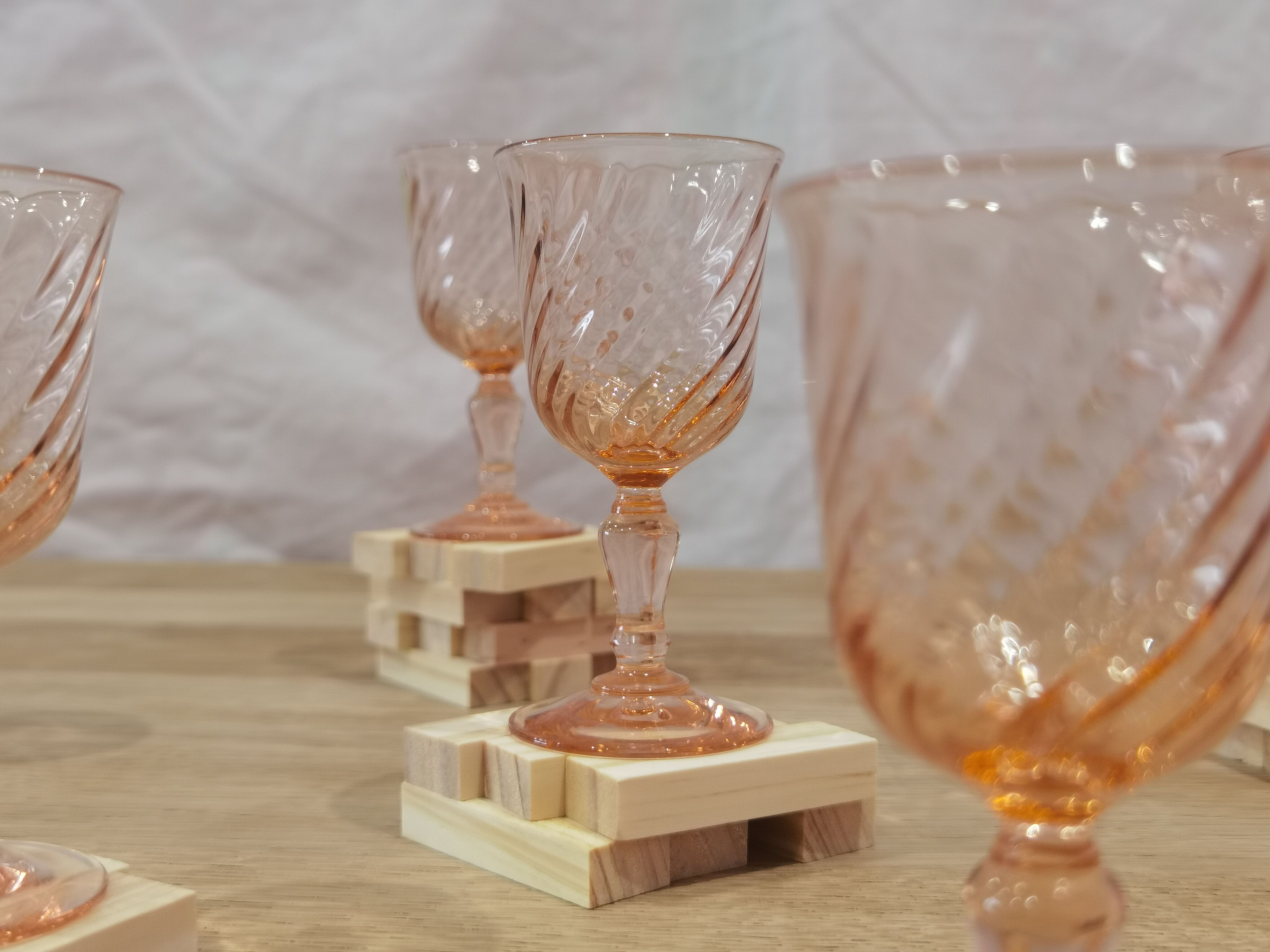 Set of 6 Luminarc Rosaline liqueur/port glasses