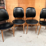 4 chaises Baumann modèle pégase