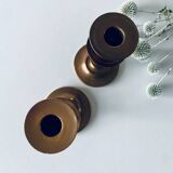 Pair of bronze candlesticks
