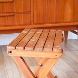 Small folding wooden stool, 1970