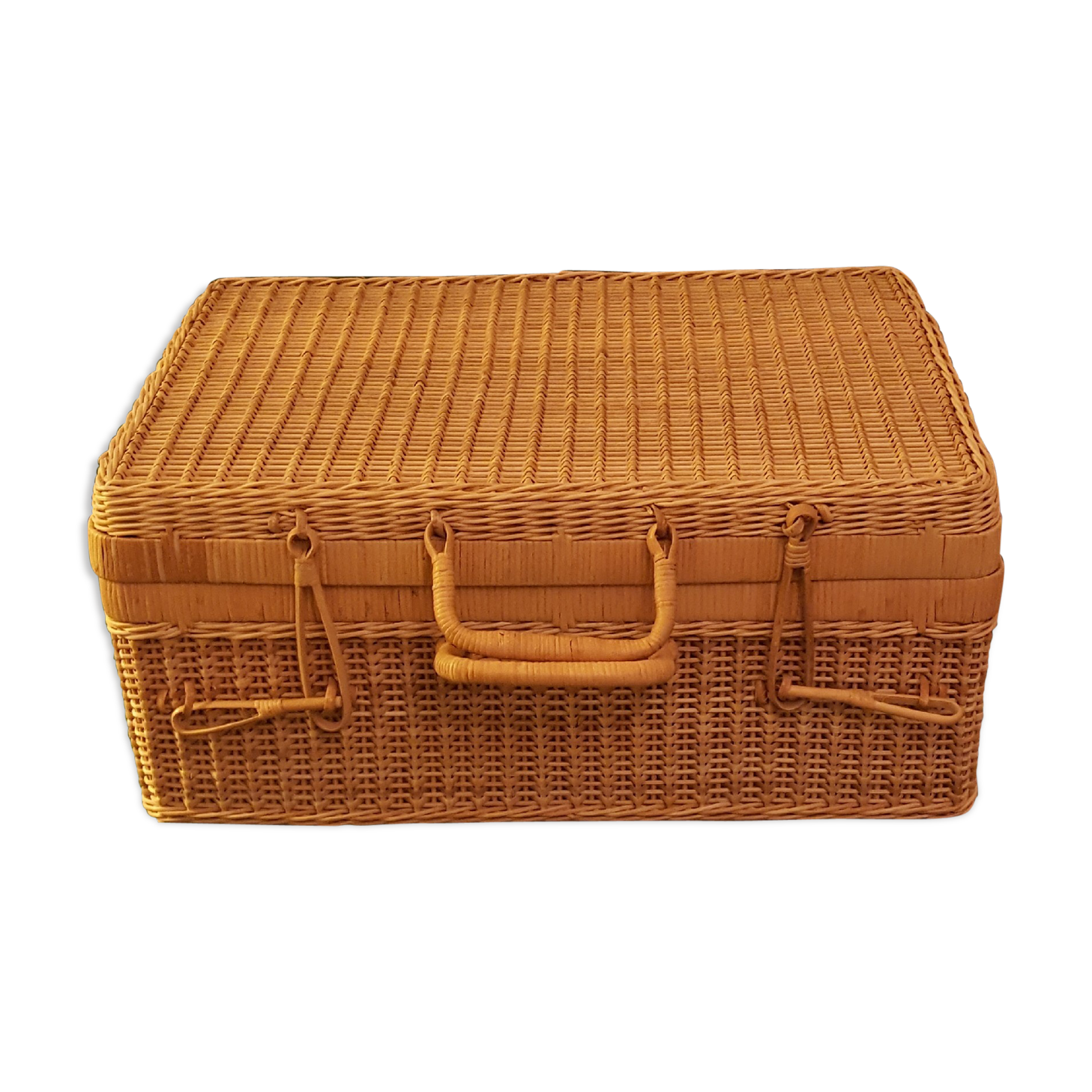 Wicker suitcase