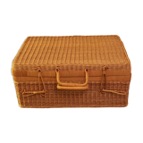 Wicker suitcase