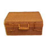 Wicker suitcase