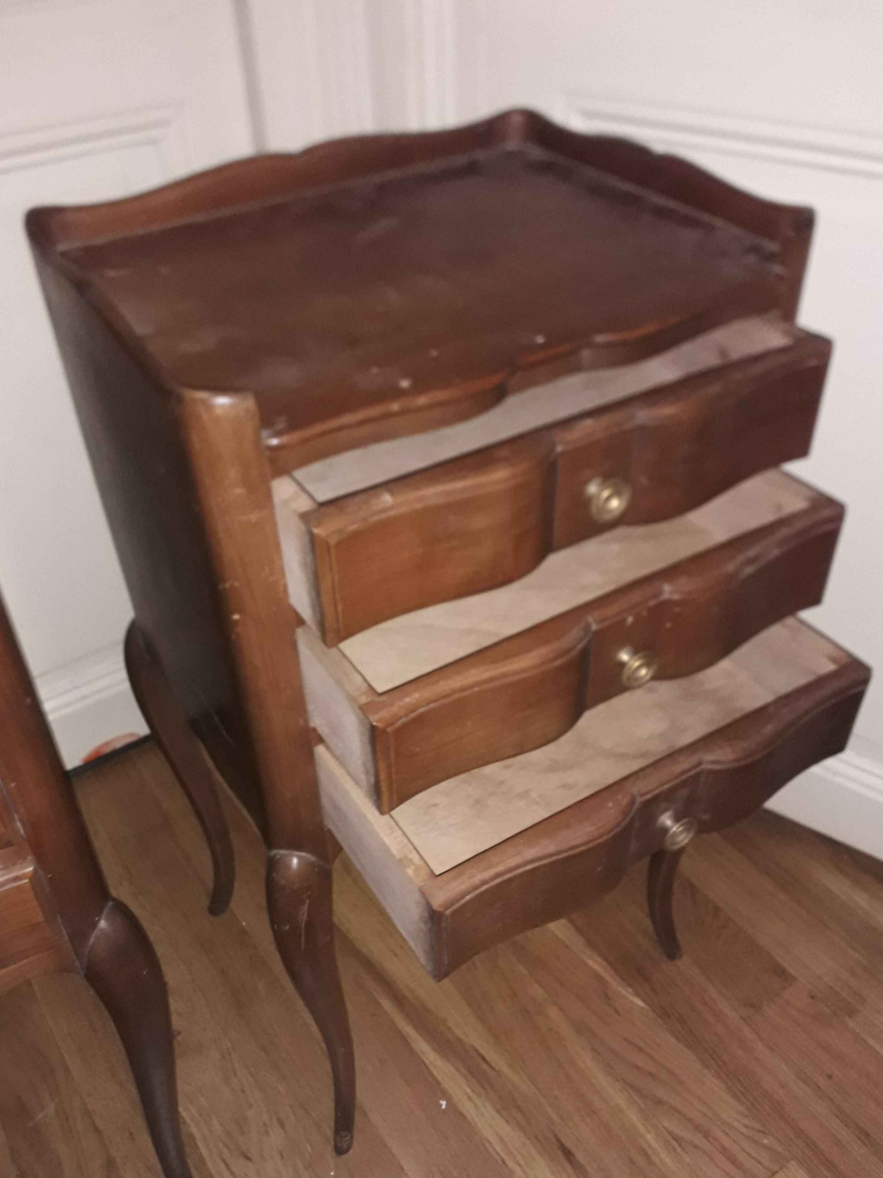 Louis XV style bedsides