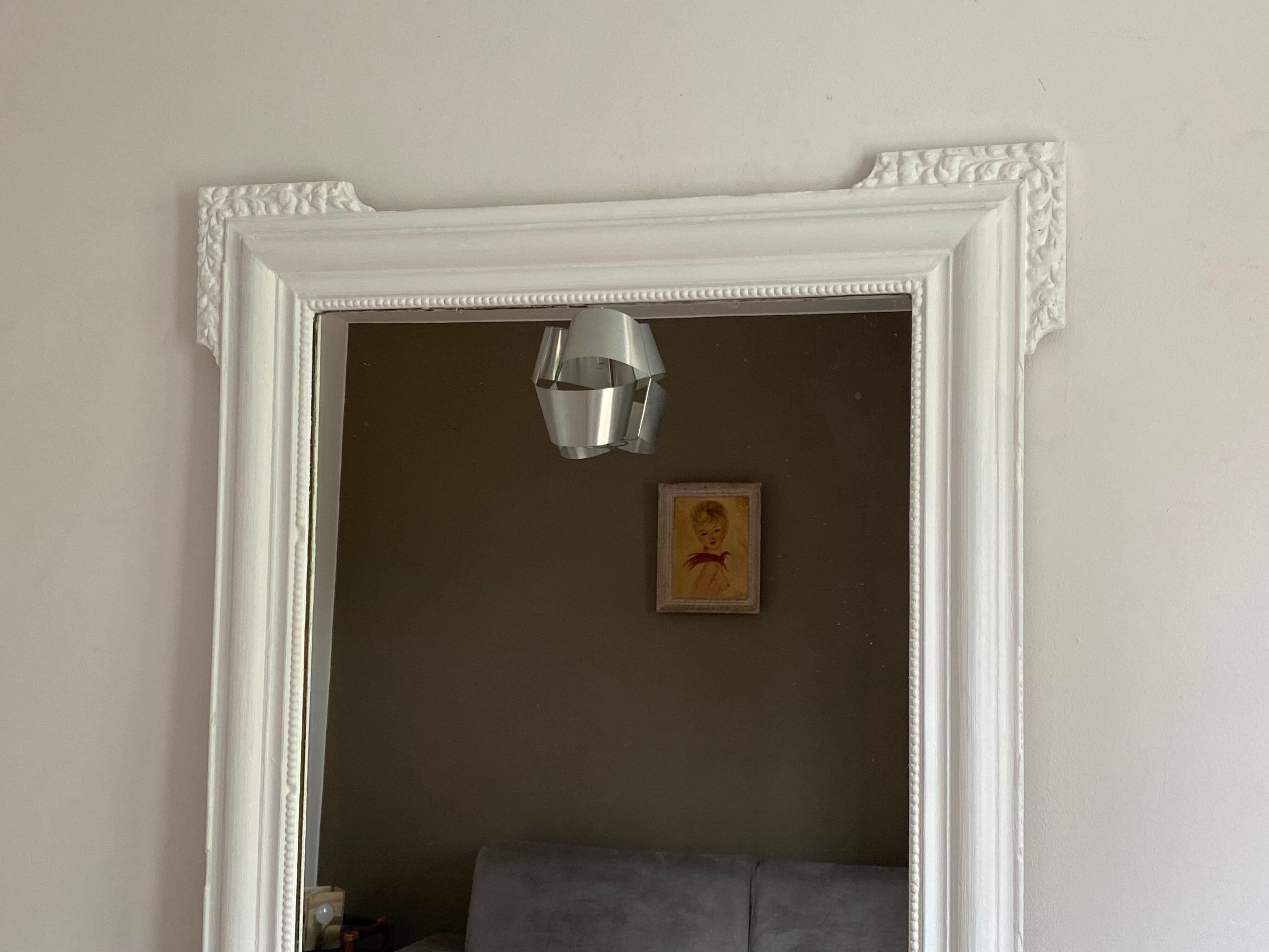 Mirror late 19th 120x84cm white