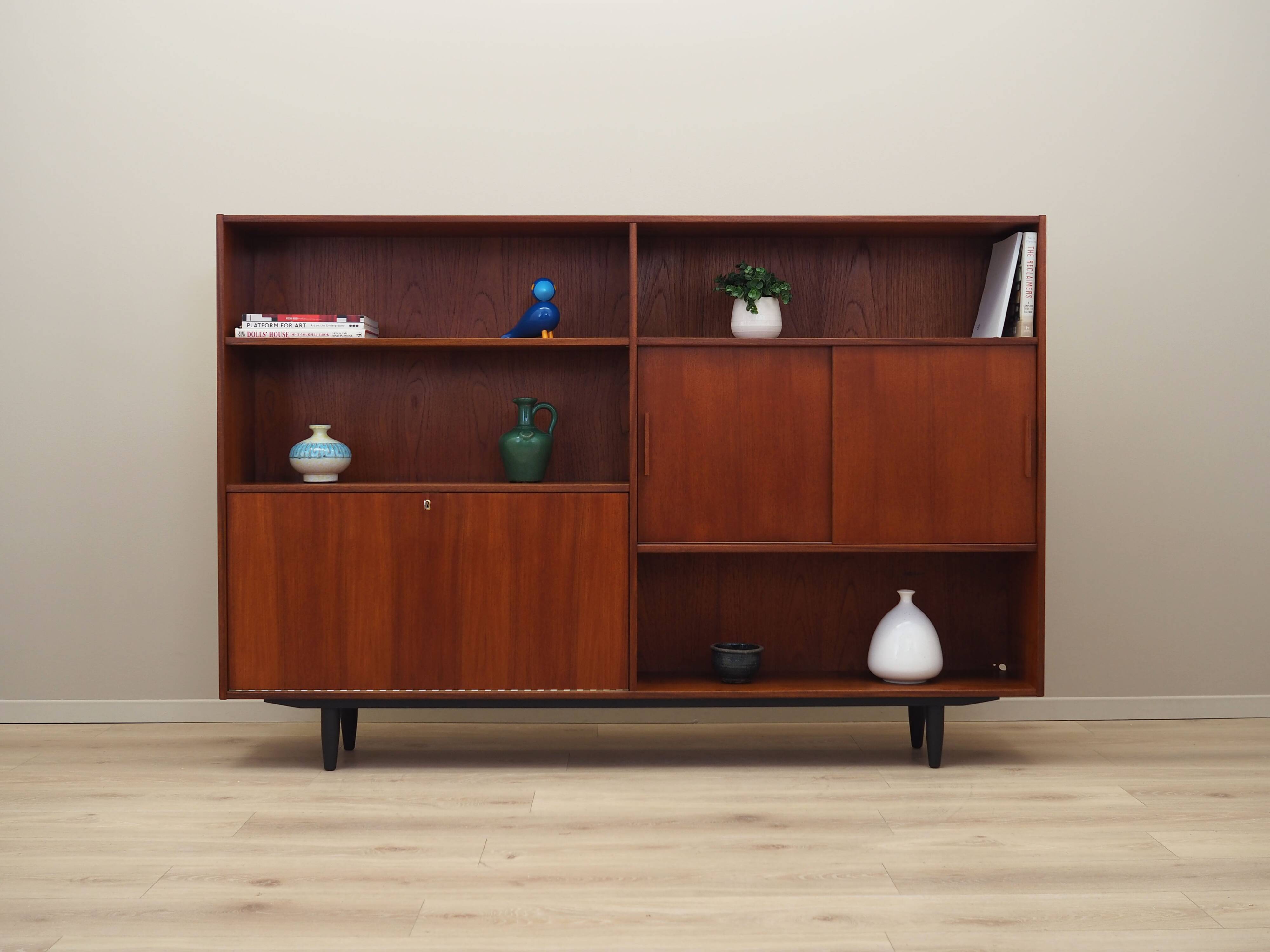 Teak bookcase, Danish design, 1970s, production: Denmark