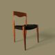 Lot de 5 chaises style Niels Otto Moller