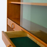 Swedish bookcase with display case