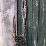 Cast iron garden pipe holder