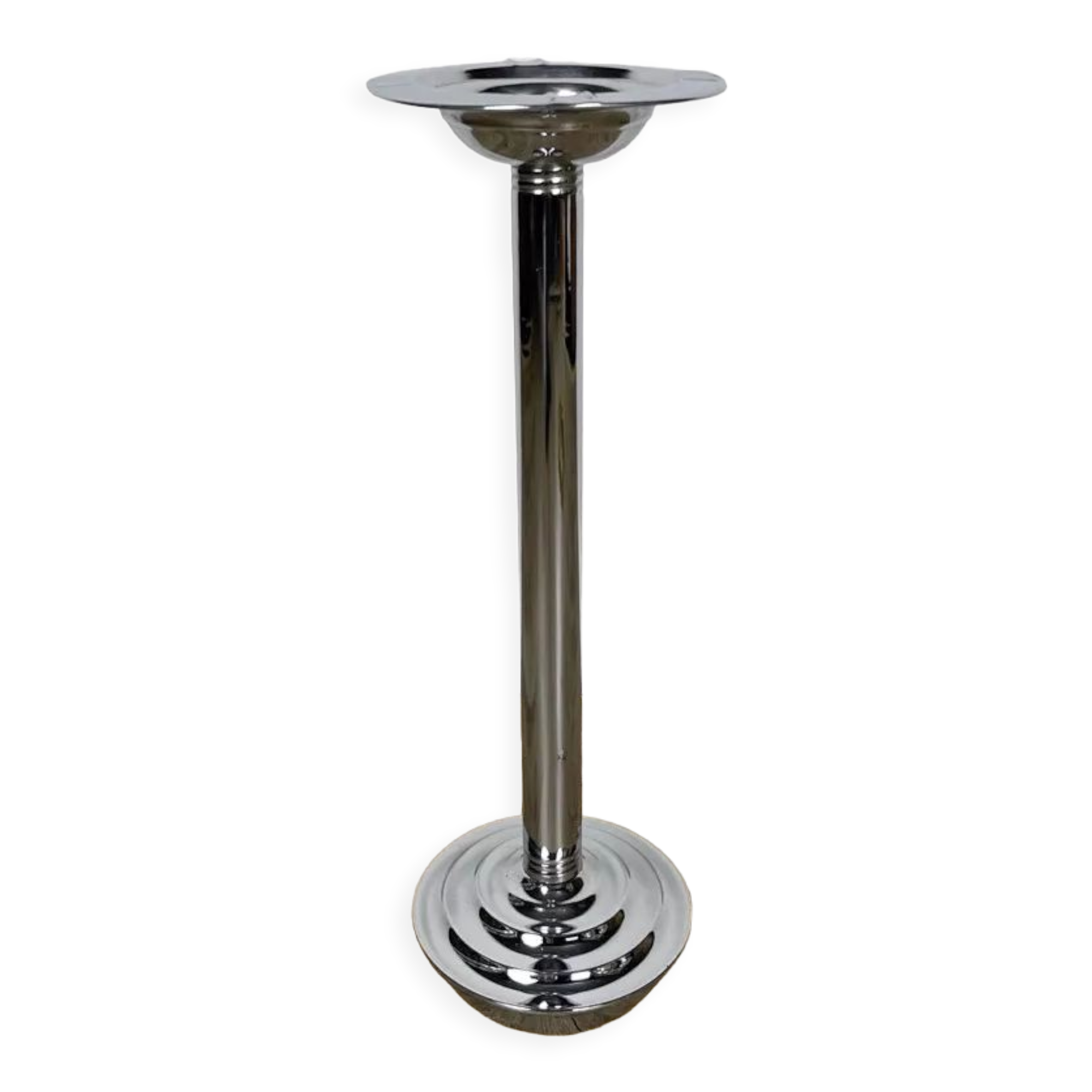 Culbuto ashtray in chromed metal Bauhaus 30s