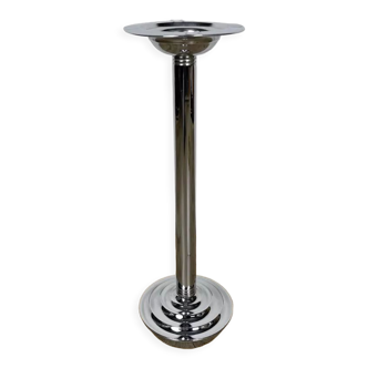 Cendrier sur pied culbuto en métal chromé Bauhaus années 30