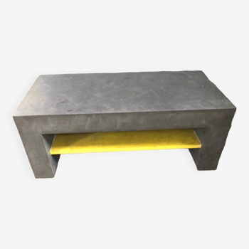 Concrete coffee table