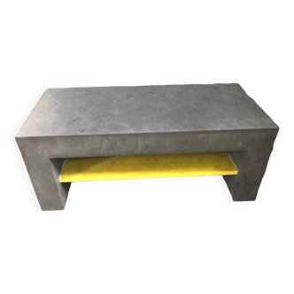 Concrete coffee table