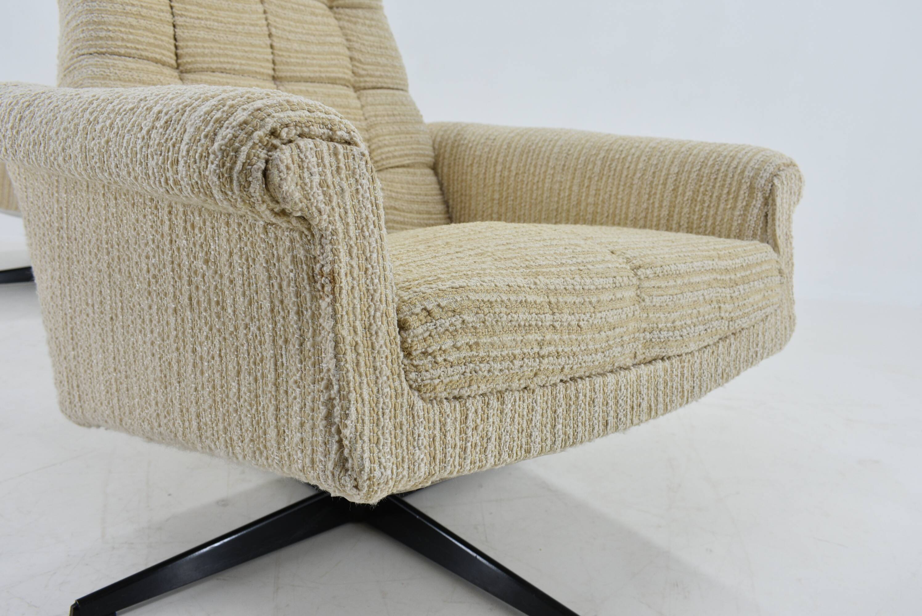 Pair of Armchairs, Tabouret by Morávek a Munzar, 1968s