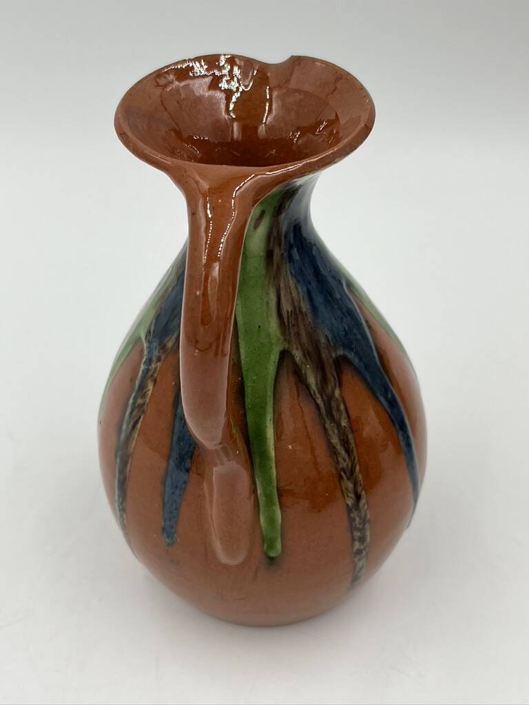 Set of 4 Flemish art nouveau stoneware