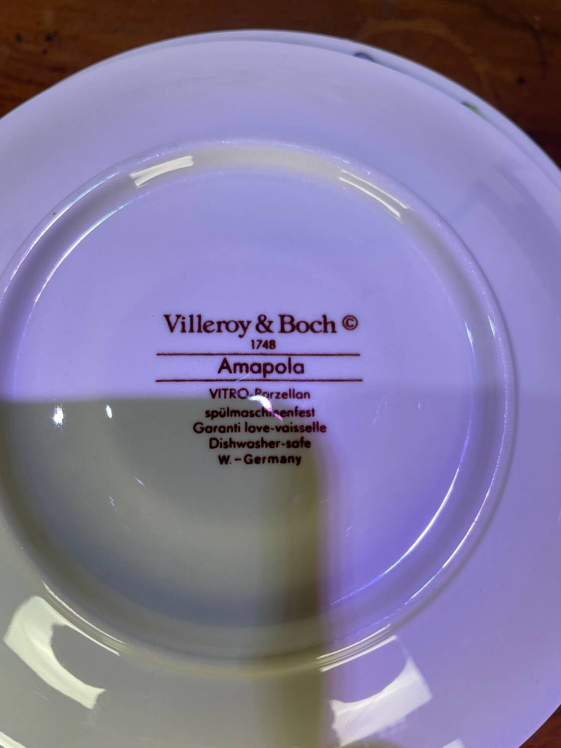 Villeroy and Boch tea service Amapola model