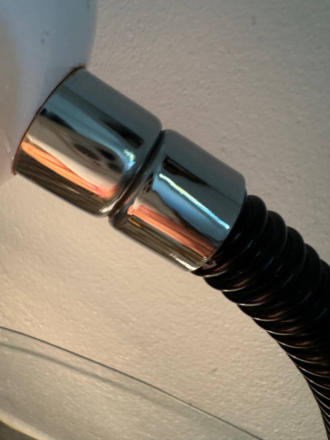 Lampe de bureau Eyeball blanche années 70