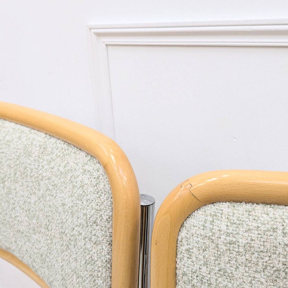 2 cesca B32 Marcel Breuer fabric chairs