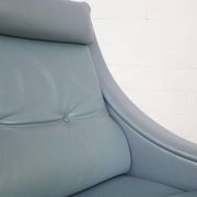 Leather Gio Ponti lounge chair model Dezza for Poltrona Frau