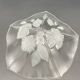 Large vintage Evita flower-patterned glass bowl – Walther Glas Allema