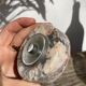 Antique doorbell or switch in marble and silver metal
