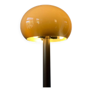 Vintage brown acrylic glass mushroom floor lamp
