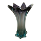 Vase flower star glass Murano bicolor