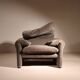 Lounge Chair & Ottoman ‚Maralunga‘ by Vico Magistretti for Cassina